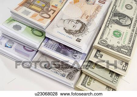 American, British and Euro paper currency View Large Photo Image Stock Photo - American, British and Euro paper currency. Fotosearch