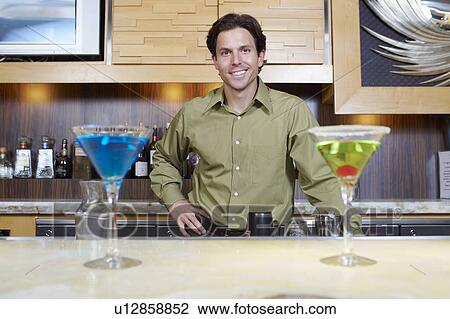 Stock Image - Bartender. Fotosearch