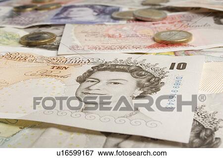 British paper currency View Large Photo Image Stock Photo - British paper currency. Fotosearch