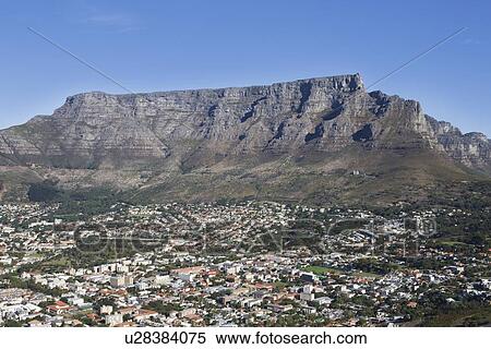 Stock Photography - Cape Town and Table mountain, South Africa. Fotosearch