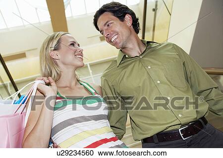 Stock Image - Couple on a Shopping Trip. Fotosearch