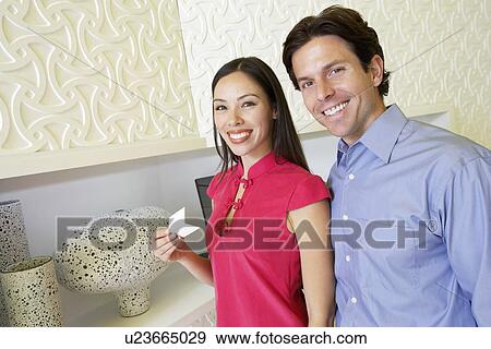 Couple Shopping View Large Photo Image Stock Photo - Couple Shopping. Fotosearch