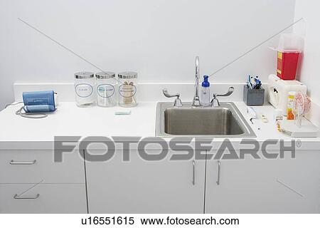 Disinfection sink View Large Photo Image Stock Photography - Disinfection sink. Fotosearch