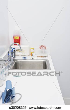 Disinfection sink View Large Photo Image Stock Photography - Disinfection sink. Fotosearch