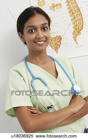 Doctor in hospital, portrait View Large Photo Image Stock Photography - Doctor in hospital, portrait. Fotosearch