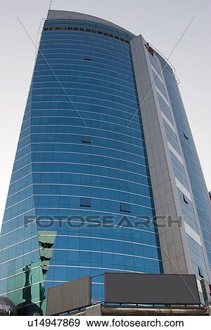 Stock Photo - Dubai, UAE, Architectural detail of a building in Deira.. Fotosearch