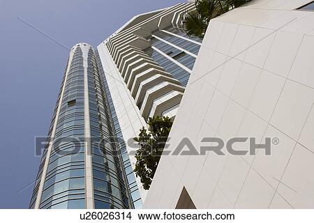 Picture - Dubai, UAE, Architectural detail of the buildings in Deira.. Fotosearch