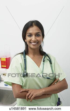 Stock Image - Female doctor. Fotosearch