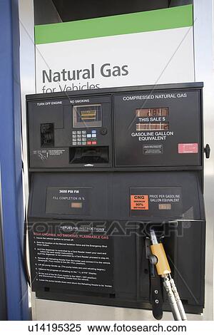 Gas station fuel pump with natural gas View Large Photo Image Stock Photography - Gas station fuel pump with natural gas. Fotosearch