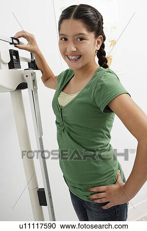 Stock Image - Girl in hospital, portrait. Fotosearch