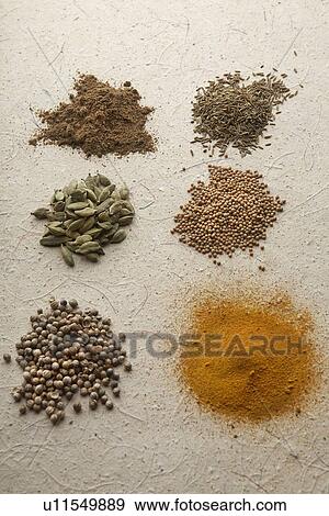 Stock Photo - Heaps of spices. Fotosearch