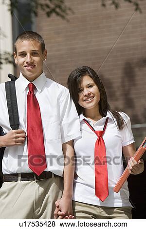 Stock Photo - High School Couple. Fotosearch