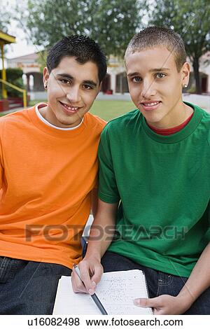 High School Friends Studying View Large Photo Image Stock Photo - High School Friends Studying. Fotosearch