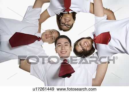 Stock Photo - High School Huddling. Fotosearch