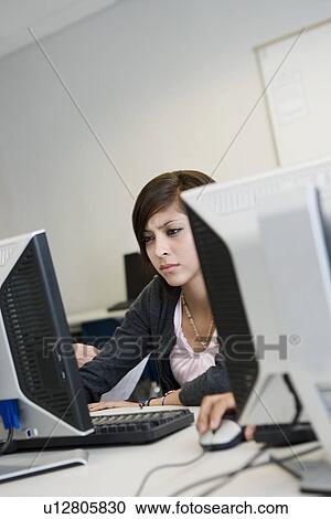 High School Student in Computer Lab View Large Photo Image Stock Image - High School Student in Computer Lab. Fotosearch