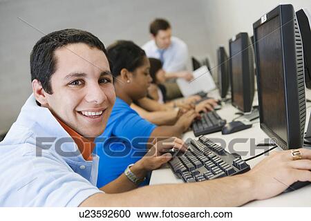 High School Student in Computer Lab View Large Photo Image Stock Image - High School Student in Computer Lab. Fotosearch