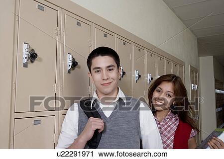 High School Students Beside School Lockers View Large Photo Image Stock Image - High School Students Beside School Lockers. Fotosearch