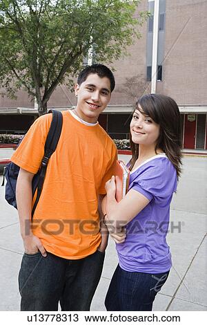 Stock Image - High School Students. Fotosearch