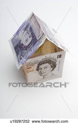 House made of paper currency View Large Photo Image Stock Image - House made of paper currency. Fotosearch