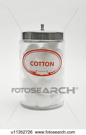 Jar of cotton wool balls View Large Photo Image Stock Photograph - Jar of cotton wool balls. Fotosearch
