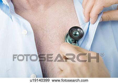 Medical examination with Stethoscope View Large Photo Image Stock Photo - Medical examination with Stethoscope. Fotosearch