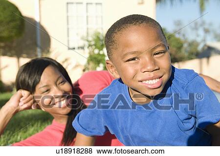 Mother and son View Large Photo Image Stock Photo - Mother and son. Fotosearch