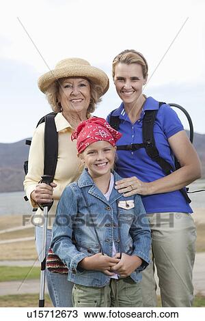Mother, daughter and grand-daughter on activity holiday, portrait View Large Photo Image Stock Image - Mother, daughter and grand-daughter on activity holiday, portrait. Fotosearch