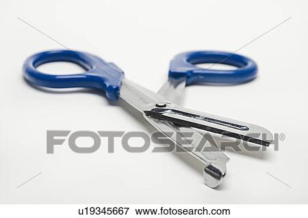 Stock Photo - Pair of medical scissors. Fotosearch