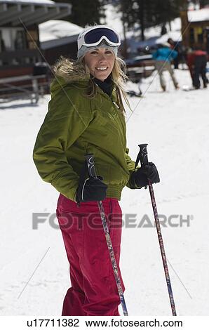 Skier at Ski Resort View Large Photo Image Stock Image - Skier at Ski Resort. Fotosearch