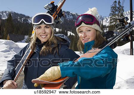 Stock Photo - Skiers. Fotosearch