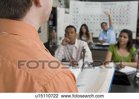 Student Raising Hand in Science Class View Large Photo Image Stock Image - Student Raising Hand in Science Class. Fotosearch
