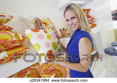Picture - Woman Shopping. Fotosearch