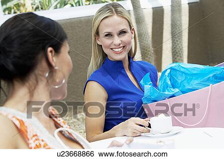 Stock Photograph - Women on a Shopping Trip. Fotosearch