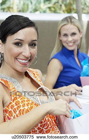 Stock Photography - Women on a Shopping Trip. Fotosearch