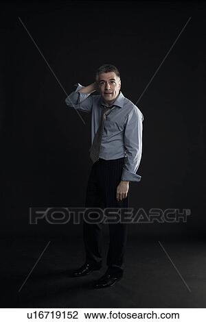 Stock Image - Worried Businessman. Fotosearch