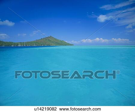 Stock Image - Bora Bora Island, Tahiti. Fotosearch