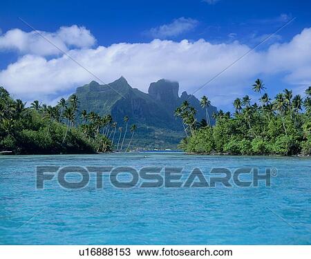 Stock Image - Bora Bora Island, Tahiti. Fotosearch