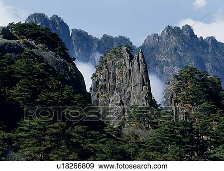 Stock Photo - Feilaishi of Mount Huangshan, Anhui Province, China. Fotosearch