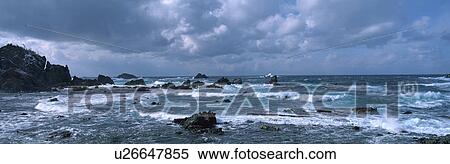 Japan Sea, Sado, Niigata, Japan View Large Photo Image Stock Photography - Japan Sea, Sado, Niigata, Japan. Fotosearch