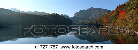 Stock Photo - Lake Biwa, Shiga Highland, Yamanouchi, Shimotakai, Nagano, Japan. Fotosearch