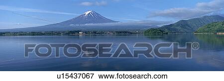Mount Fuji and Lake, Fujikawaguchiko, Minamitsuru, Yamanashi, Japan View Large Photo Image Stock Photo - Mount Fuji and Lake, Fujikawaguchiko, Minamitsuru, Yamanashi, Japan. Fotosearch