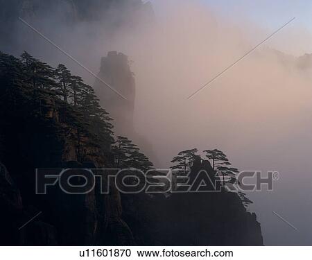 Stock Image - Mount Huangshan, Anhui Province, China. Fotosearch