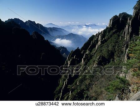 Stock Image - Mount Huangshan, Anhui Province, China. Fotosearch