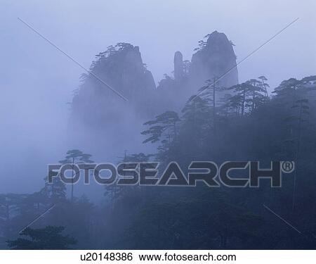 Stock Photograph - Mount Huangshan, Anhui Province, China. Fotosearch