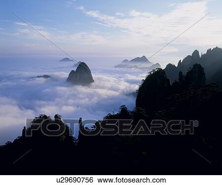 Stock Photograph - Mount Huangshan, Anhui Province, China. Fotosearch