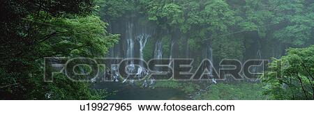 Stock Photography - Shiraito Falls, Fujinomiya, Shizuoka, Japan. Fotosearch