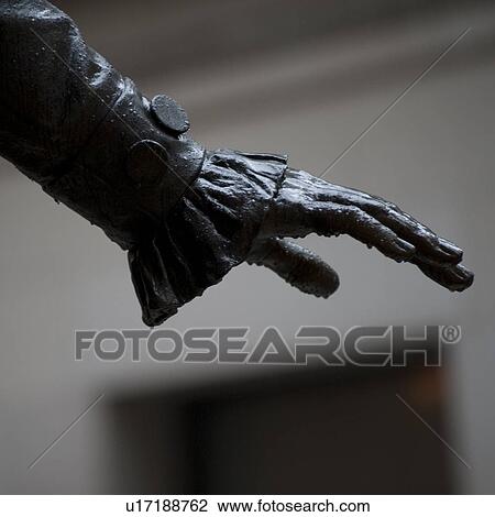 Stock Image - Arm of George Washington Statue in Manhattan, New York City, U. S. A.. Fotosearch