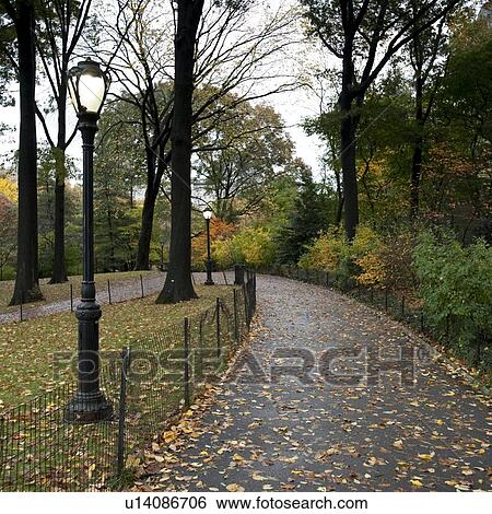 Stock Photograph - Autumn in Central Park in Manhattan, New York City, U. S. A.. Fotosearch