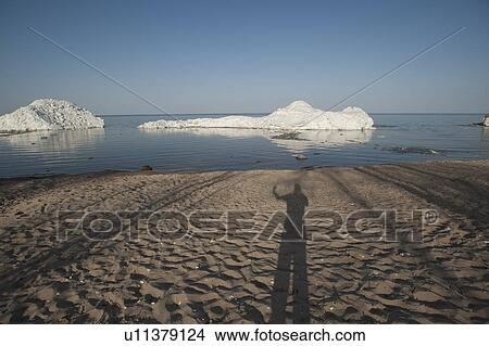 Picture - Beach along Lake Winnipeg in Gimli, Manitoba, Canada. Fotosearch
