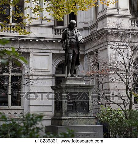 Stock Image - Benjamin Franklin Boston, Massachusetts, USA. Fotosearch